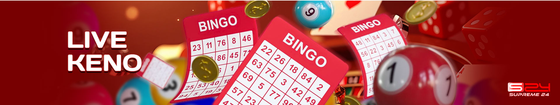 Keno Number Game Banner